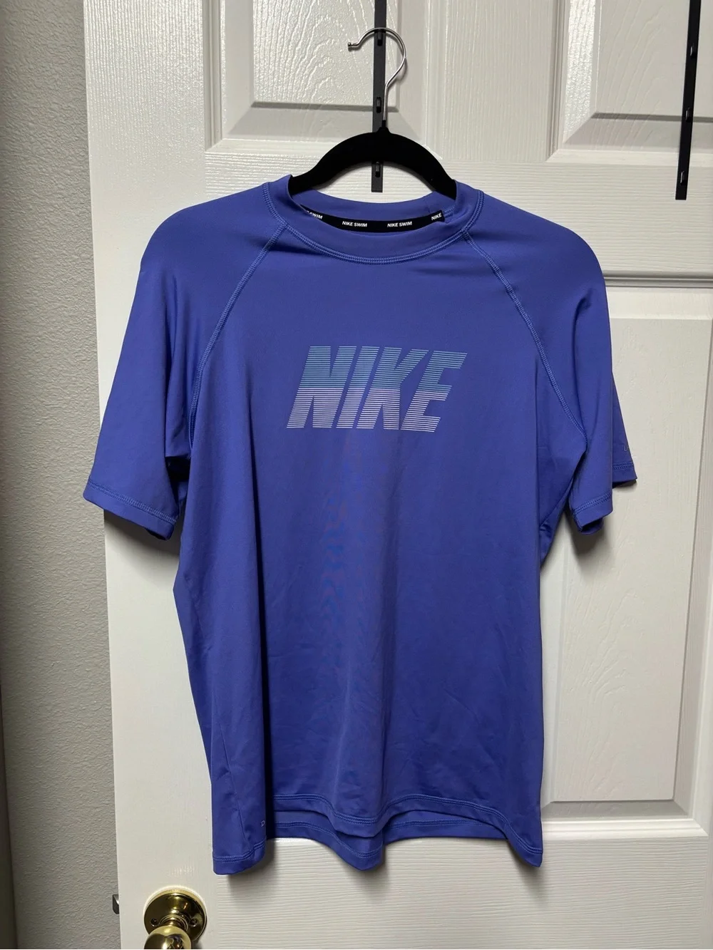 Nike Swim | Nike Women Purple Dri-FIT Swim Short Sleeve Tee UPF 40+